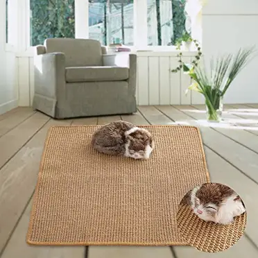 Natural Sisal Cat Mat Door Mat for Cat Grinding Claws/&Protect Furniture Cat Scratching Mat for Indoor Cat 23.62X15.75In Durable Sisal Scratcher Mat Cat Boredom Breaker Cats Scratching Wall//floor Mat