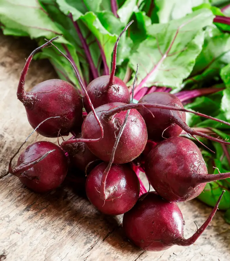 beets on a table